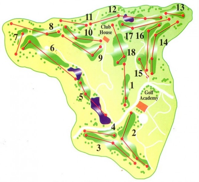 Plán hřiště | Golfové zájezdy, golfová dovolená, luxusní golf