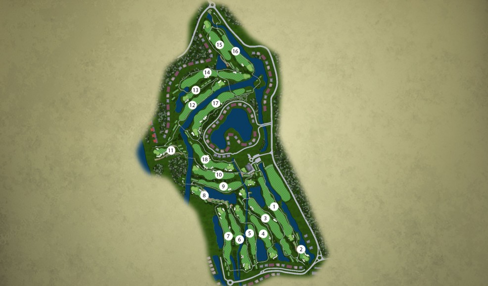 Plán hřiště | Golfové zájezdy, golfová dovolená, luxusní golf