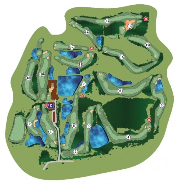 Plán hřiště | Golfové zájezdy, golfová dovolená, luxusní golf